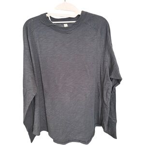 Zella NWOT Long Sleeve Crewneck Tee Navy Women’s Size M